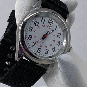 Watch Ladys Unbranded 1.5 inch Round  Face 9 inch cloth Band